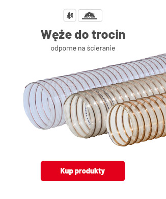 Węże do trocin Węże odciągowe do trocin