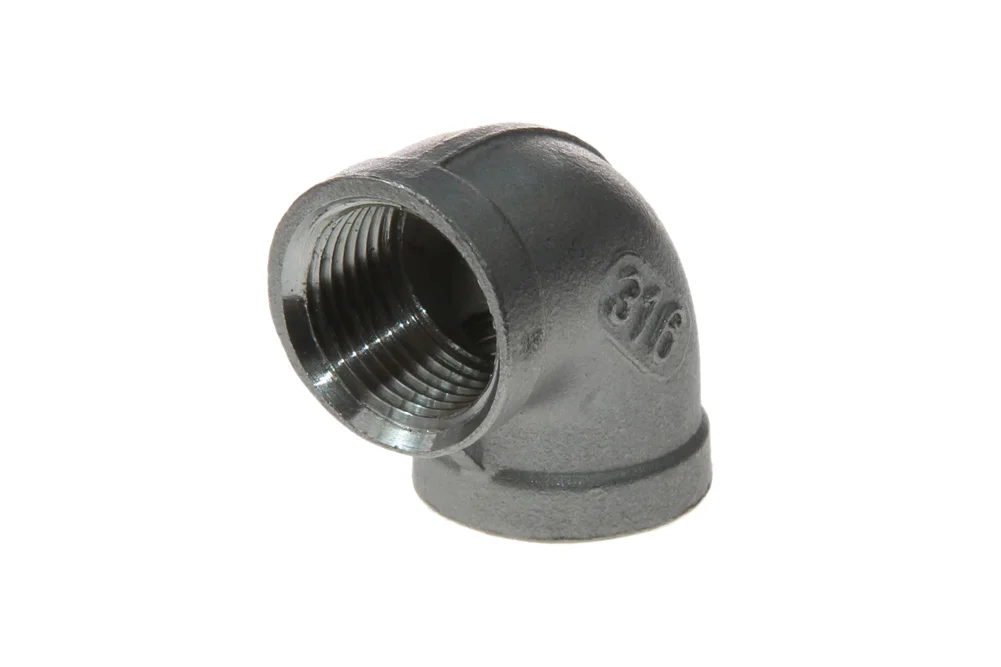 90° elbow with female thread BSP, stainless steel, type VT101