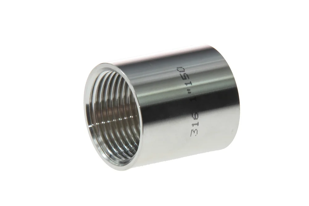 Socket with female BSP thread, stainless steel, type VT1221
