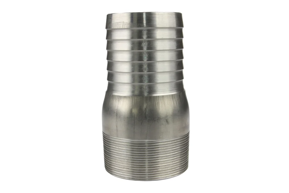 Hose end with male thread BSPT, AISI 304 steel, type CNP