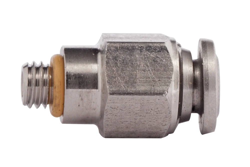 Straight push-in fitting with male thread, stainless steel, AI-60020