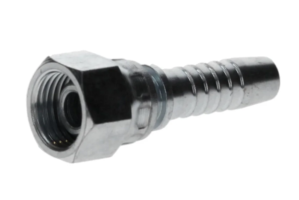 Hydraulic hose end DKL, type ZMW111, light series, carbon steel