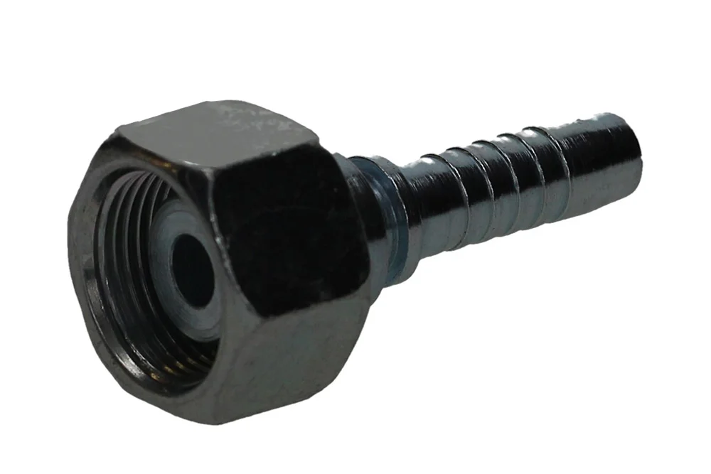 Hydraulic hose end DKS, type ZMW112, heavy series, carbon steel