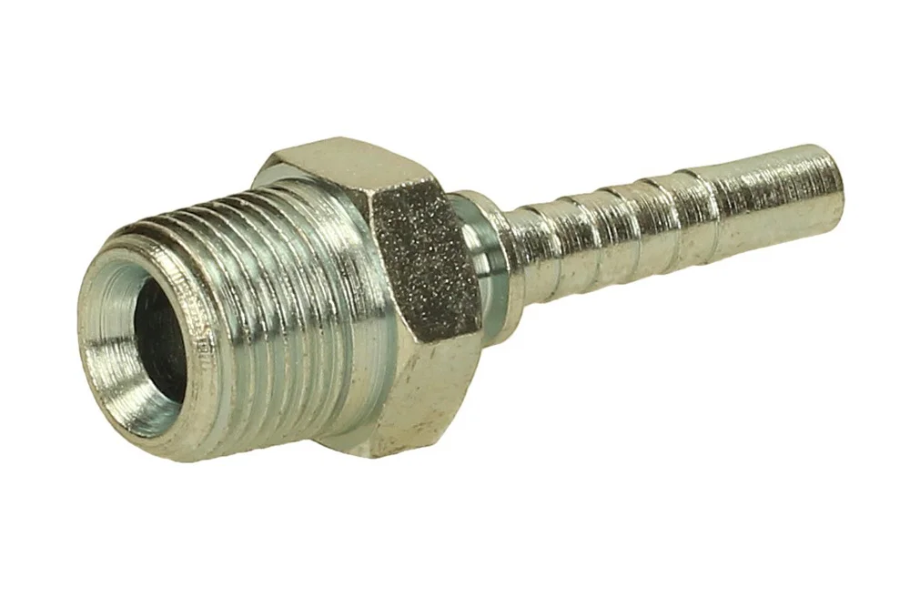 Hydraulic hose end AGN, type ZNZ110, carbon steel
