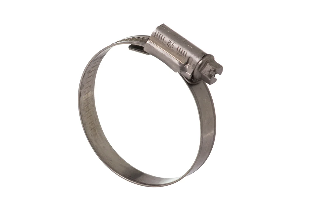 Universal industrial worm-drive clamp ASFA-L 9 mm, stainless steel