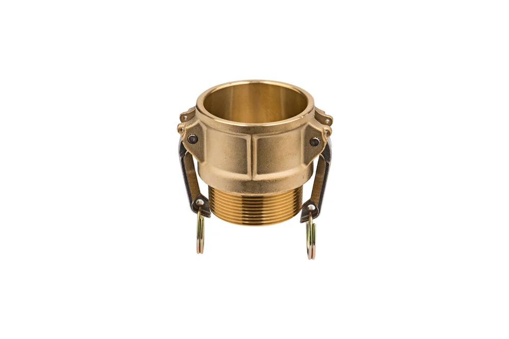 CAMLOCK B coupling socket with male thread, brass