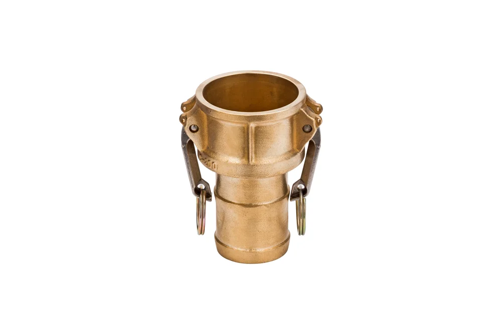 CAMLOCK coupling socket C with serrated hose tail, brass