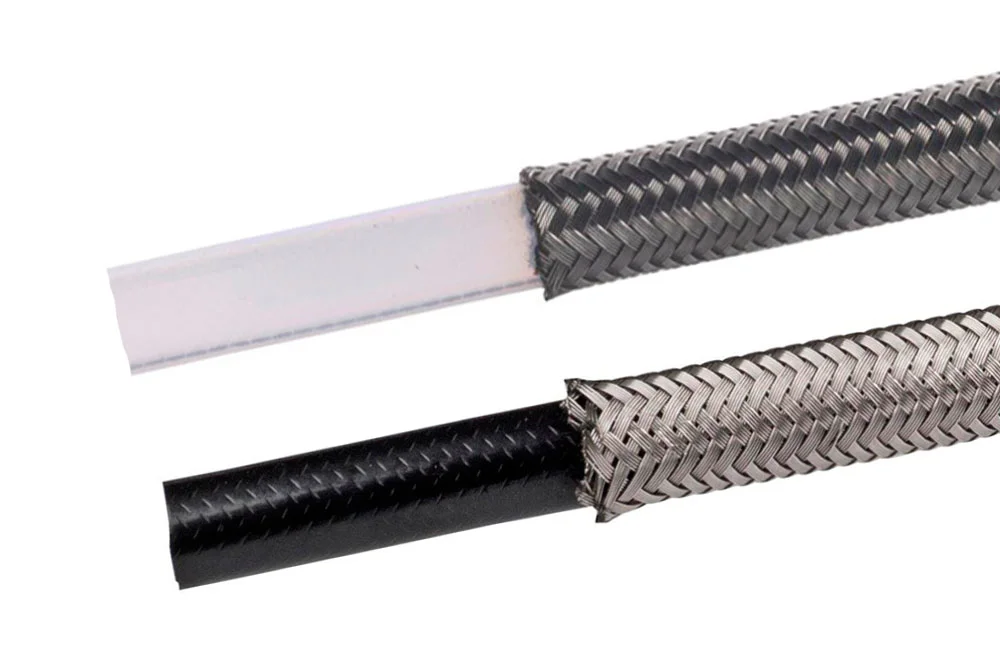 PTFE hose with single braid and medium wall thickness HYPERLINE SB