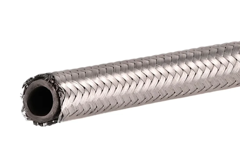 Oil and fuel hose with steel braid AH1