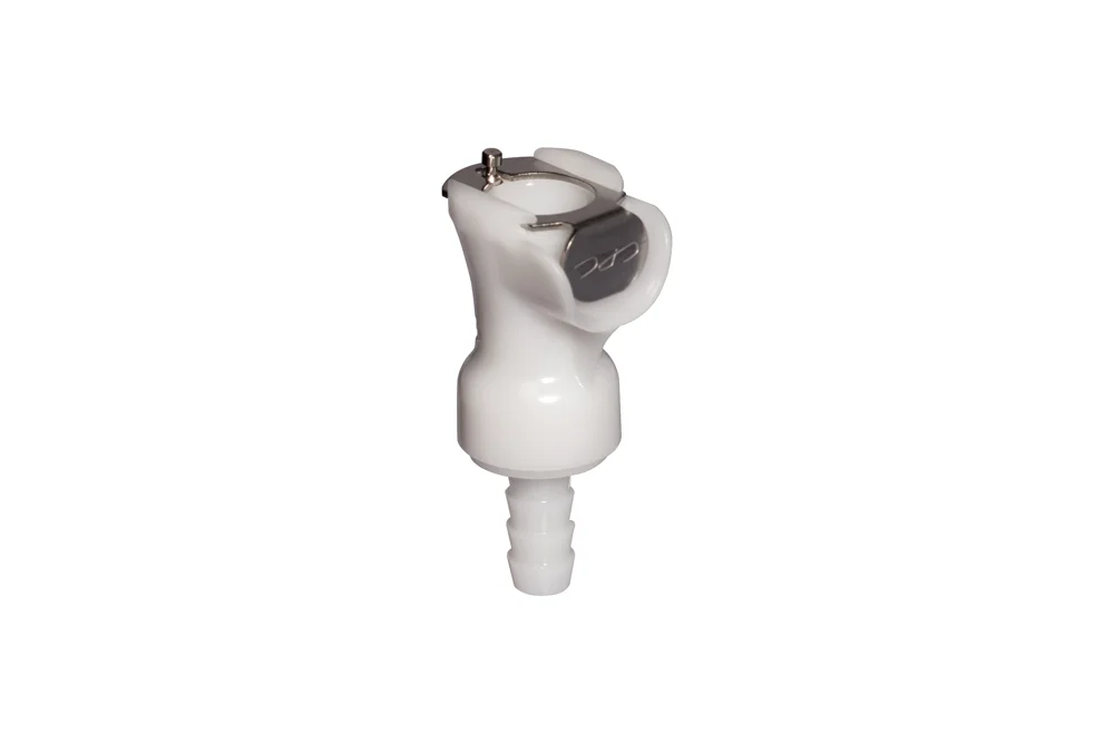 Quick coupling socket for hose, with valve, acetal, PLC series DN 6,3