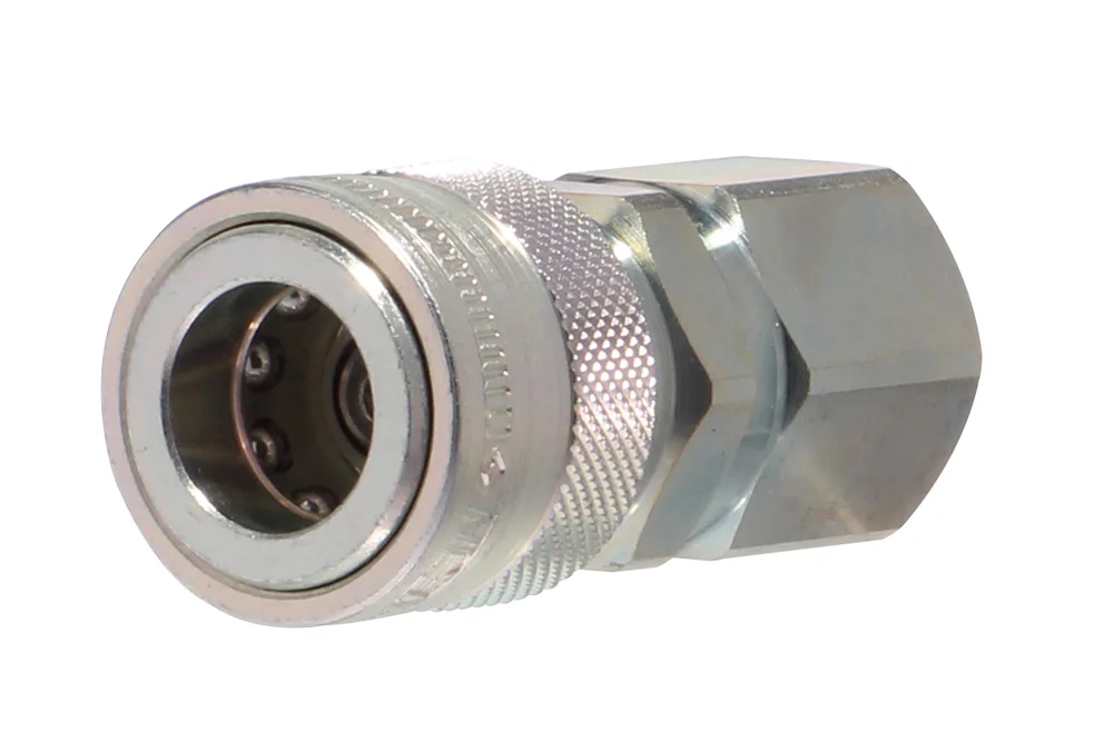 CEJN 115 quick coupling socket with female thread and valve, hardened steel