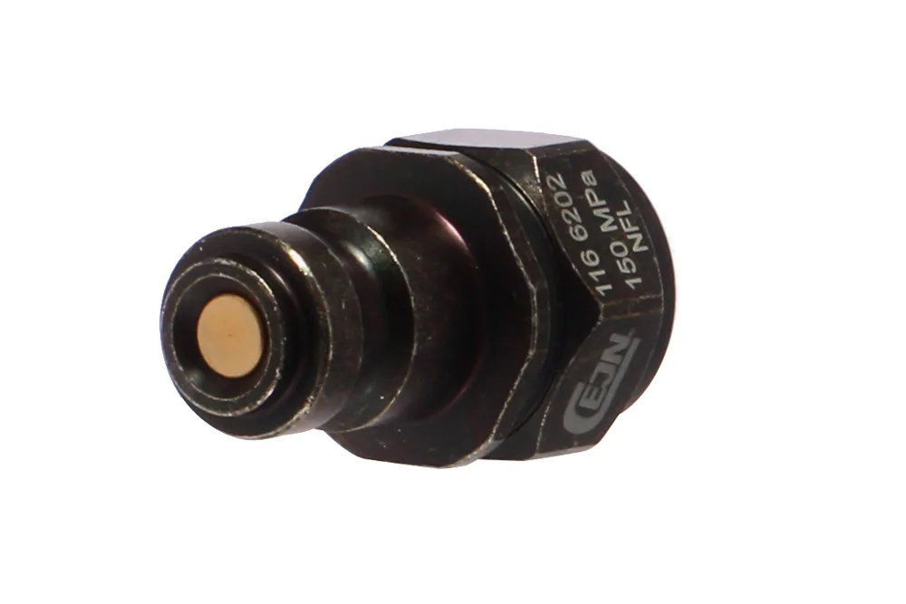 CEJN 116 quick coupling plug with female thread with valve, hardened steel
