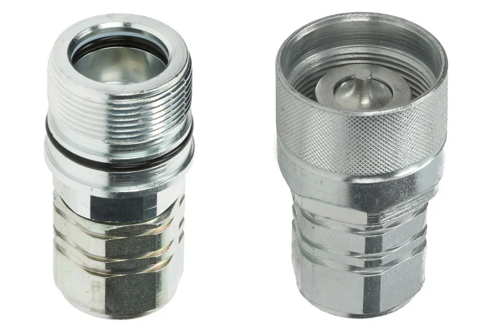 Screw-type quick coupling ISO 14541 with female thread, made of galvanized steel, DNP type PVV3