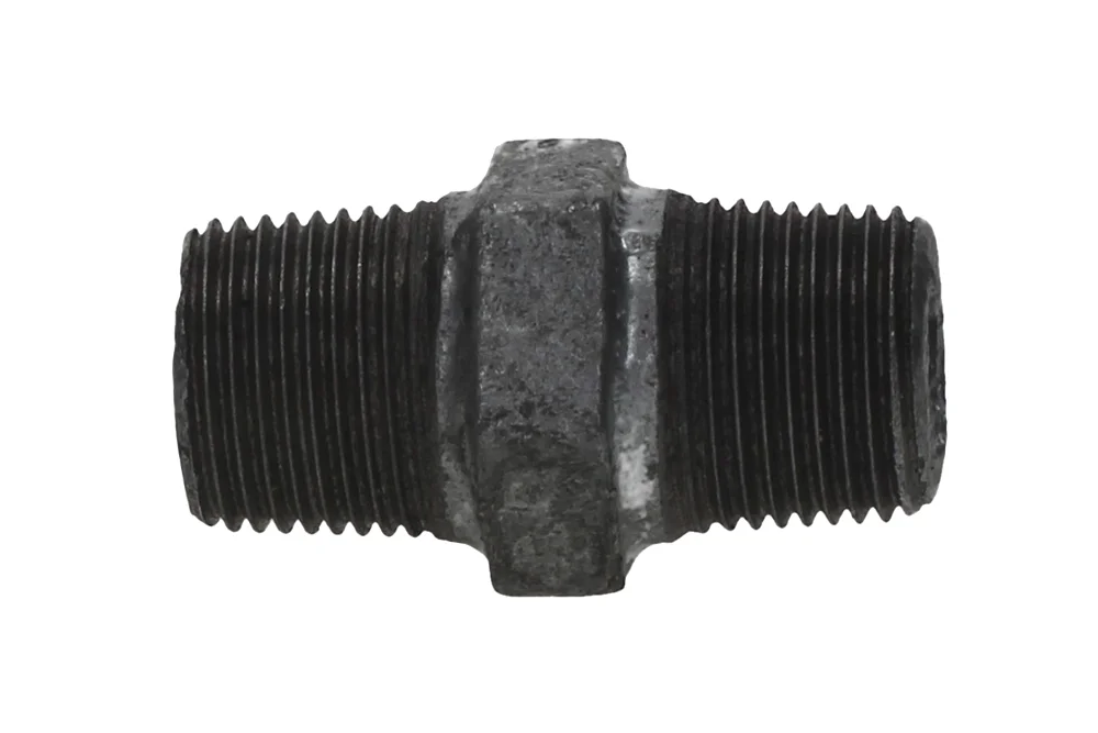 Nipple with BSPT male thread, cast iron, type 280/38