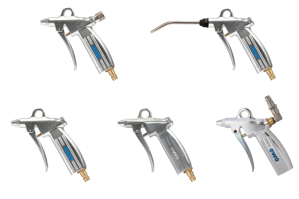 Universal spray gun with standard nozzle, aluminium