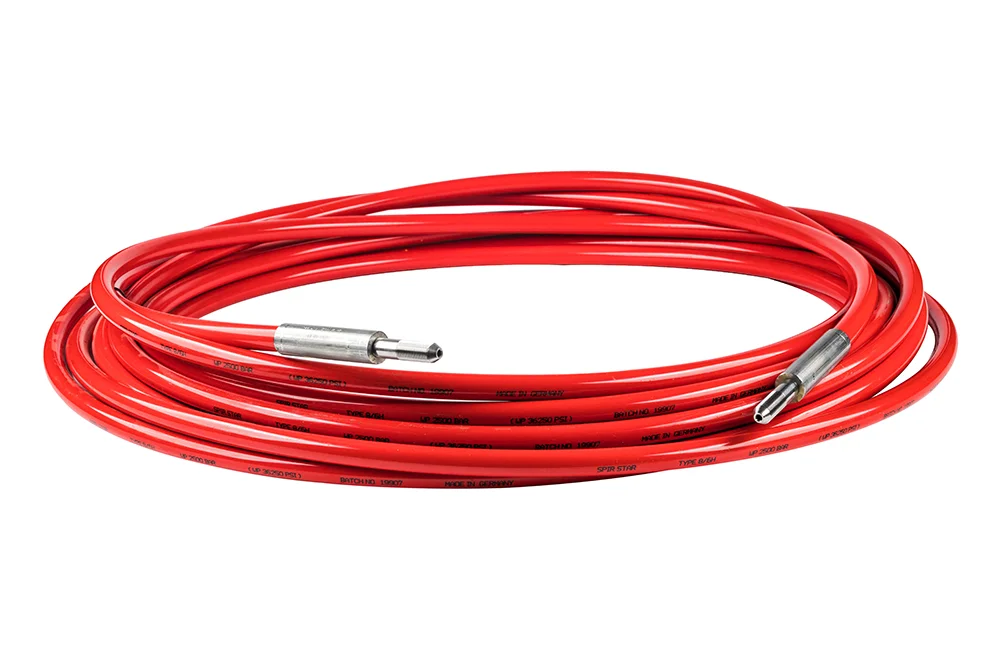 UHP line for high-pressure water cleaning and cutting SPIR STAR®, 2500 bar, type 6