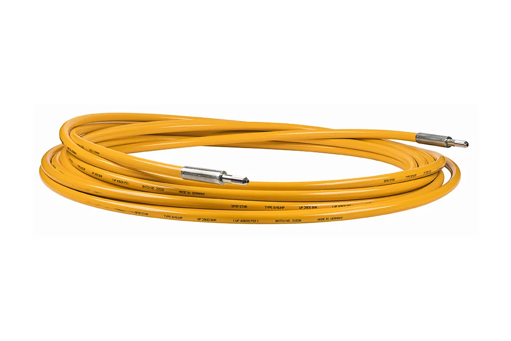 UHP line for high-pressure water cleaning and cutting SPIR STAR®, 2800 bar, type 6