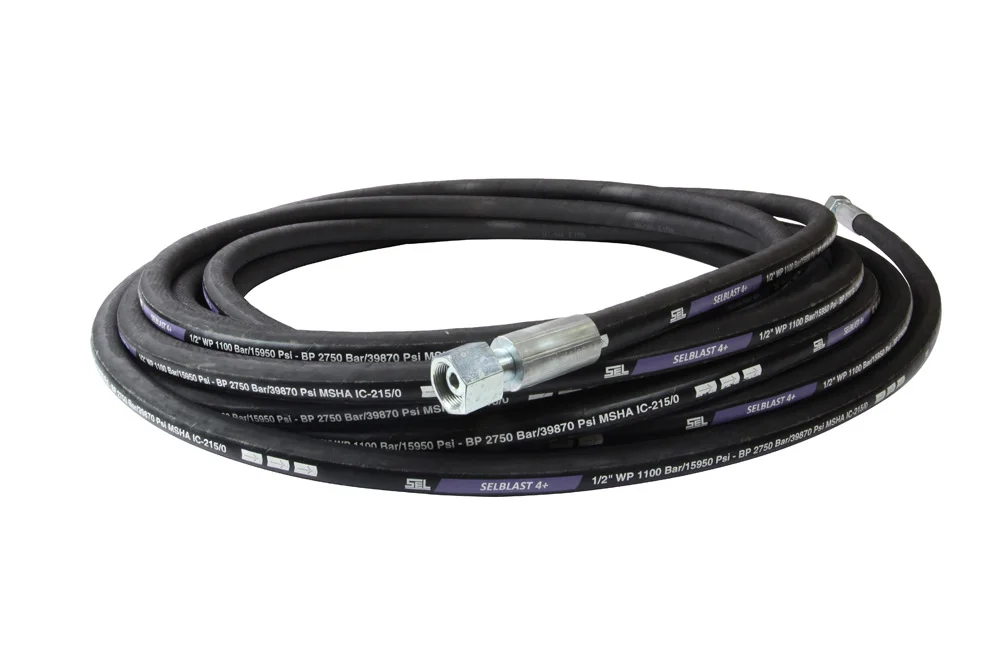 High-pressure line, for cutting and cleaning with water, Waterblast 1100 bar