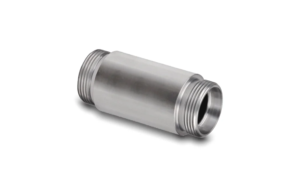 Bulkhead straight fitting for welding ESV, stainless steel