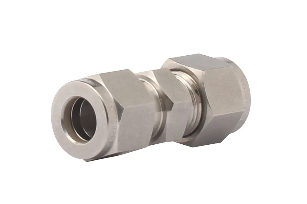 Straight fitting for inch tube, stainless steel, C762L