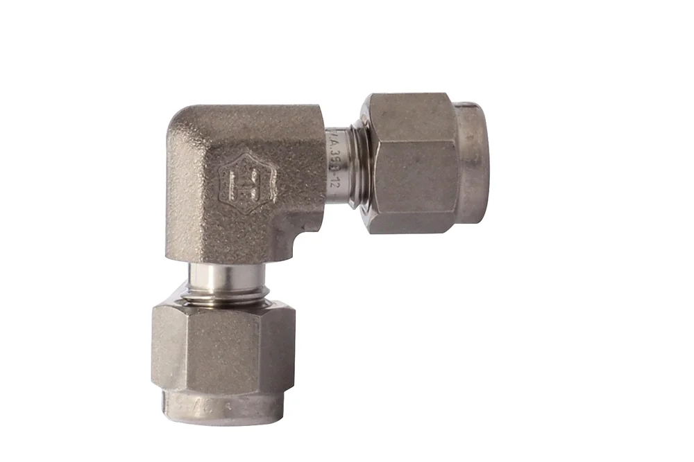 90° fitting for inch tube, stainless steel, C765L