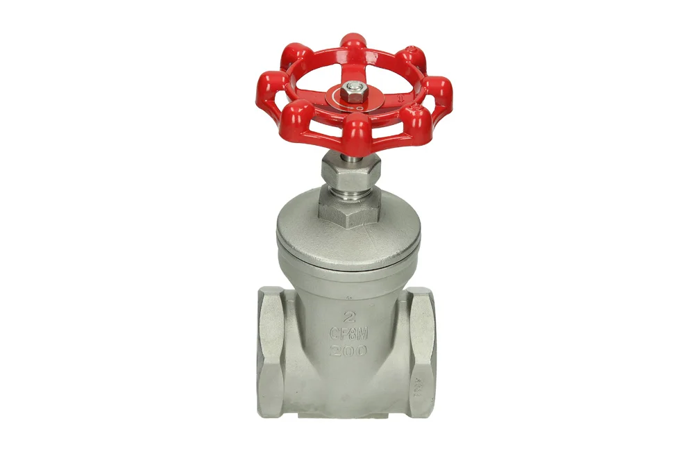 Stainless steel gate valve with female thread BSP, type 2029