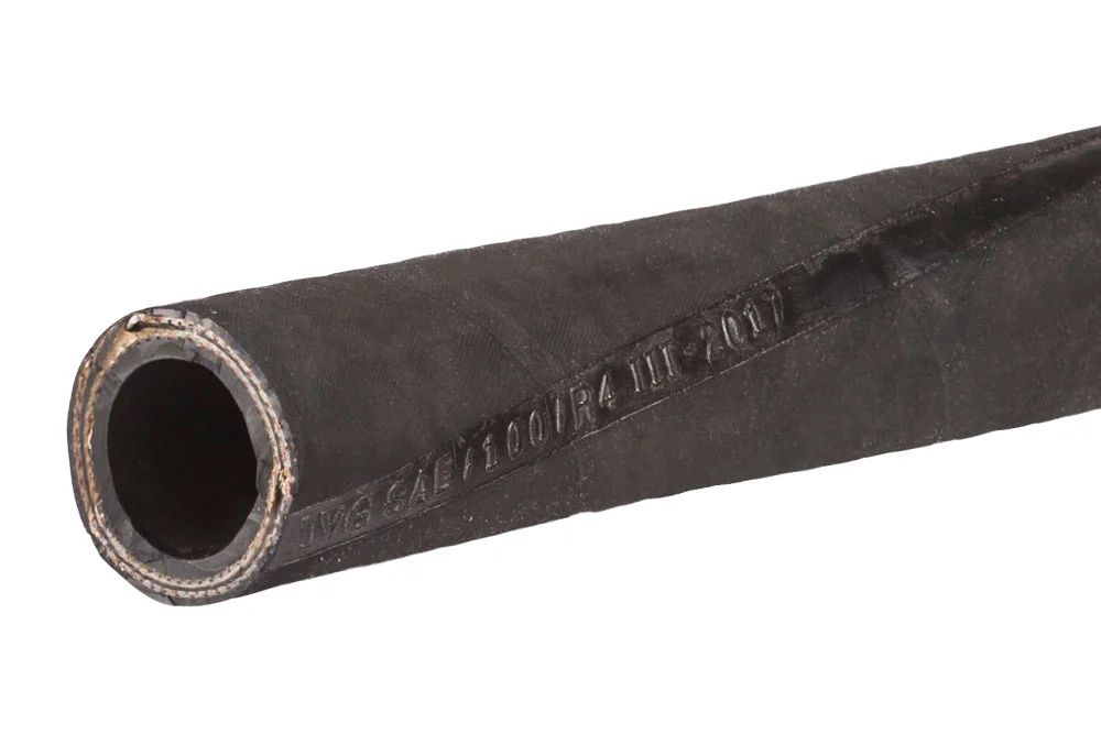 Suction and delivery hose for hydraulic oil SAE 100 R4