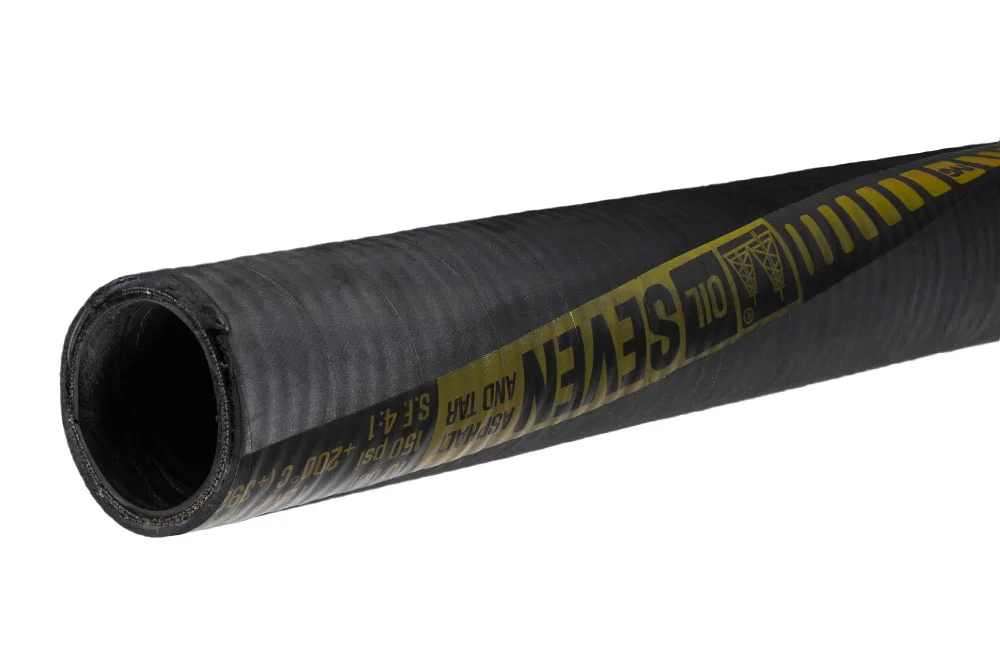 Suction and delivery hose for asphalt, SEVEN