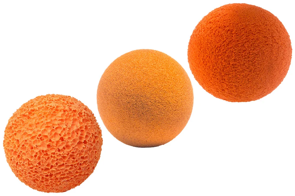 Sponge ball for cleaning concrete hoses