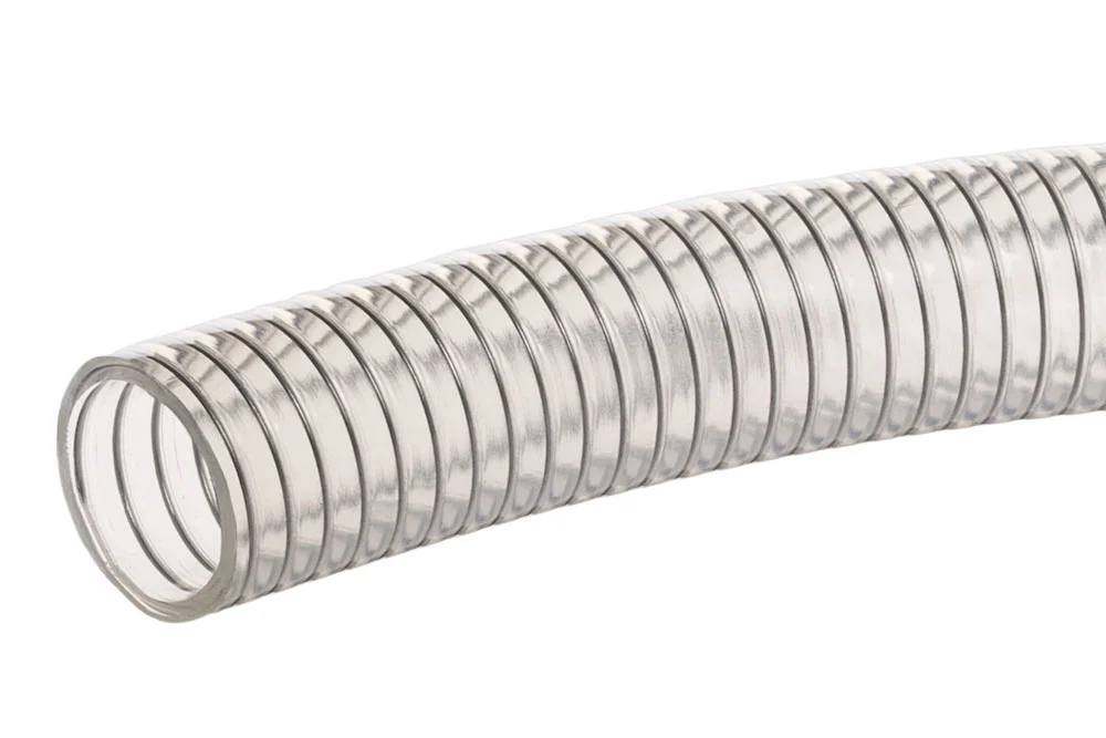 Polyurethane suction and delivery hose with steel spiral ARMORVIN TOTAL PU OIL TPHF