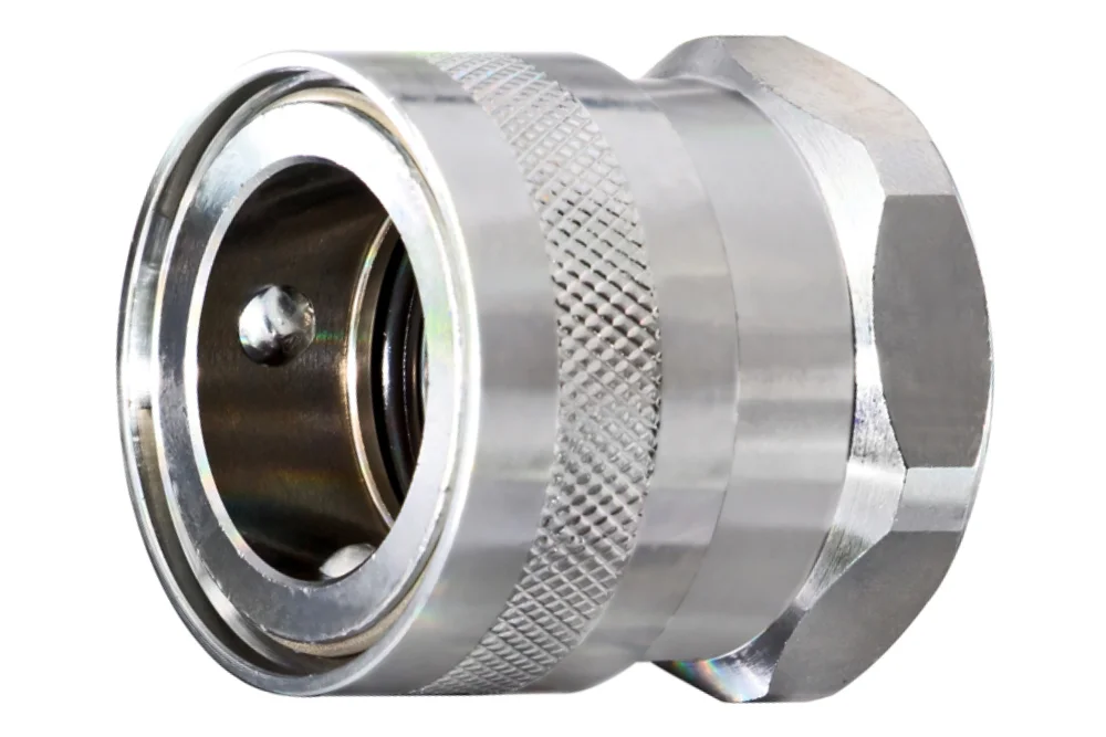 Quick coupling socket for water NiTO 1" with female thread, brass