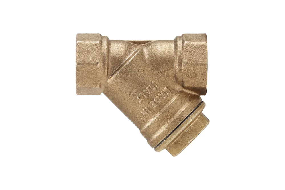 Brass angled strainer filter with female BSP thread, type 2500
