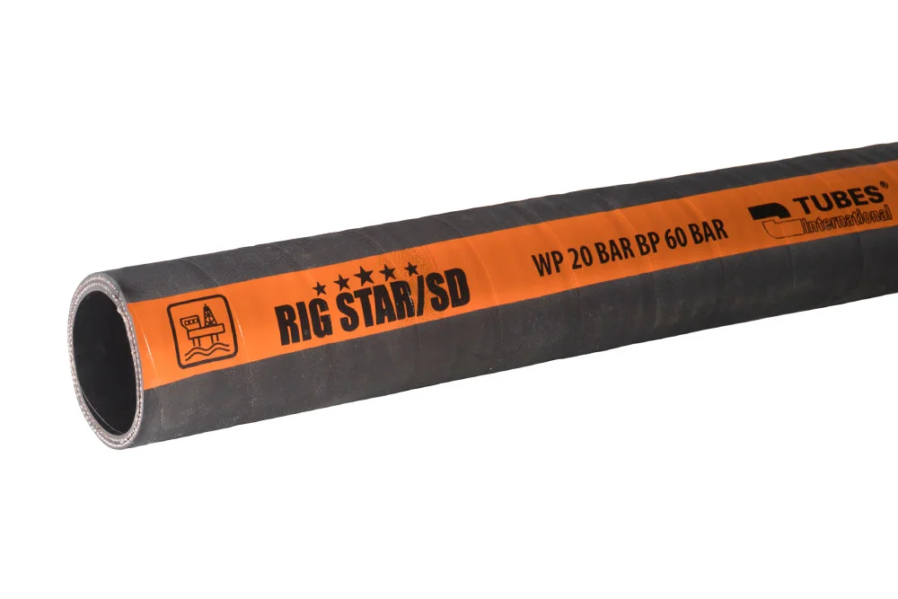 Suction and delivery hose for crude oil, drilling mud, drilling cuttings RIG STAR SD