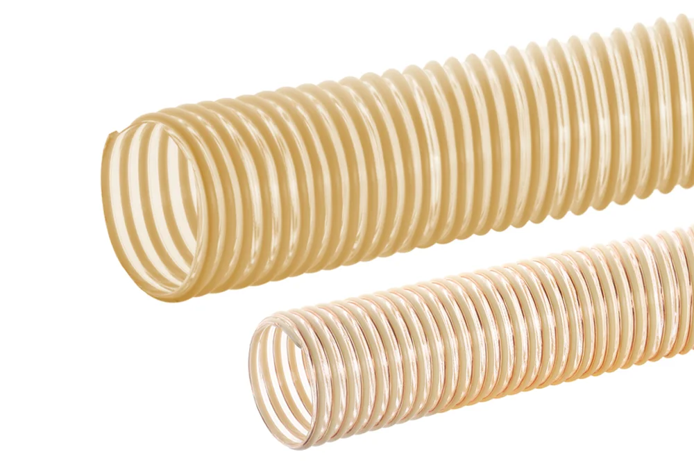 Extraction hose for abrasive materials and dry food products WINDSTAR PU, WINDSTAR PUAS