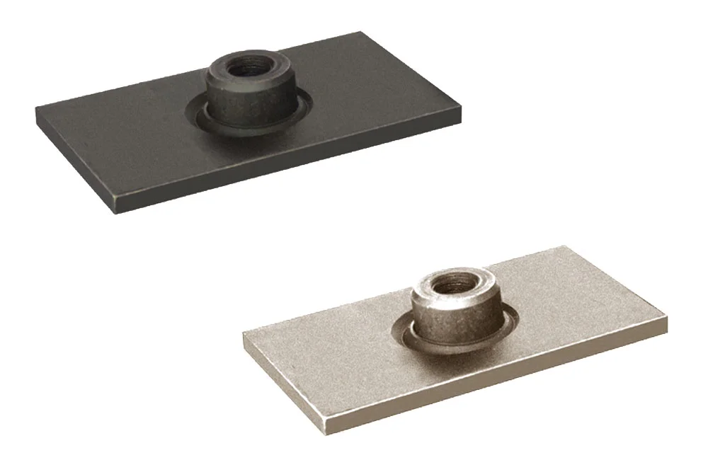 Short bottom plate for double DIN 3015 clamp