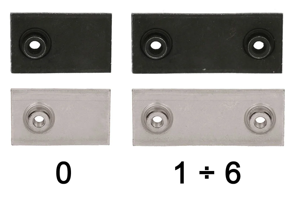 Short bottom plate for DIN 3015 standard clamp