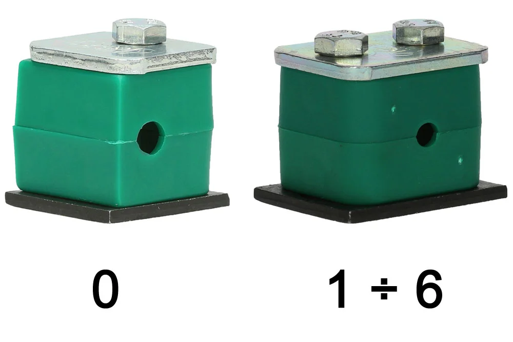 DIN 3015 standard clamp, polypropylene, type 101