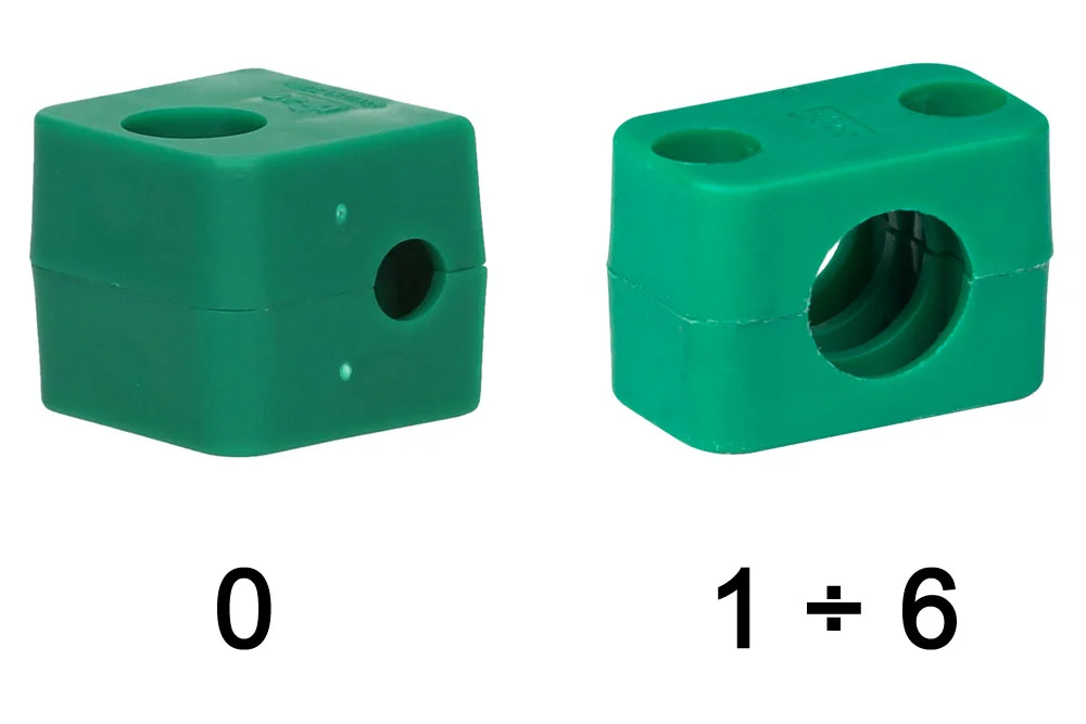 DIN 3015 standard insert, polypropylene, type 101
