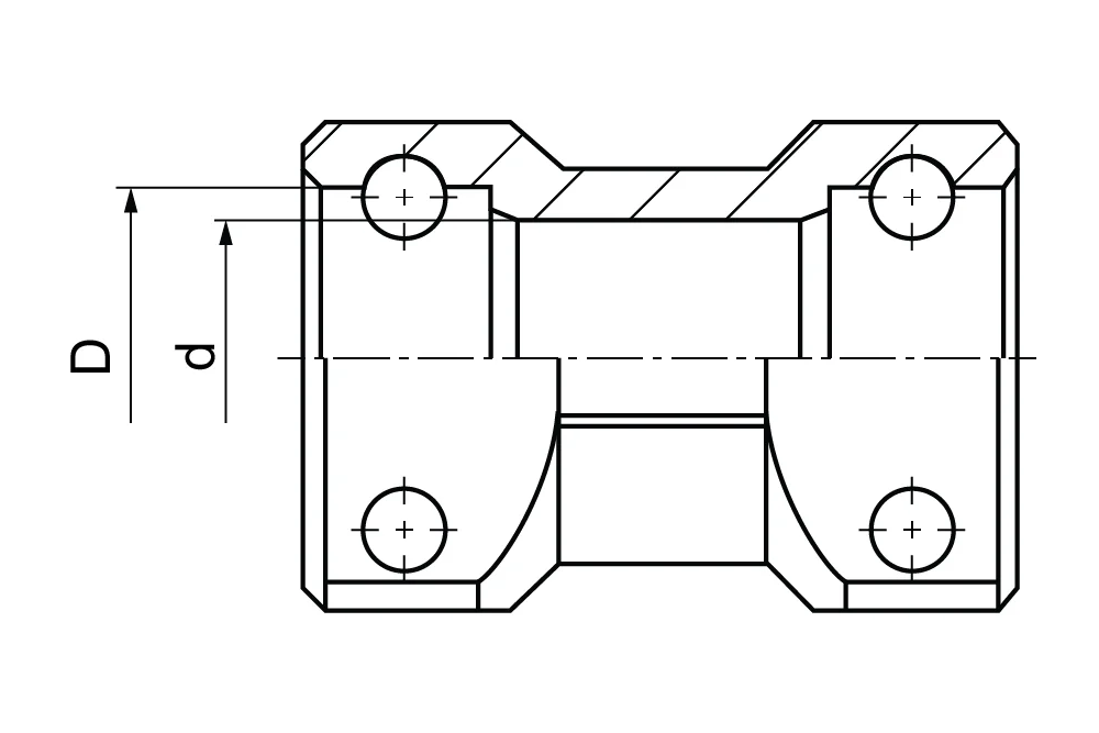 STECKO socket fitting, free-cutting steel