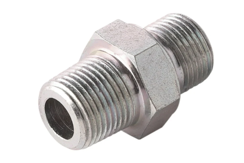 Adaptor - reducing nipple male BSPT/male BSP, carbon steel, type A102