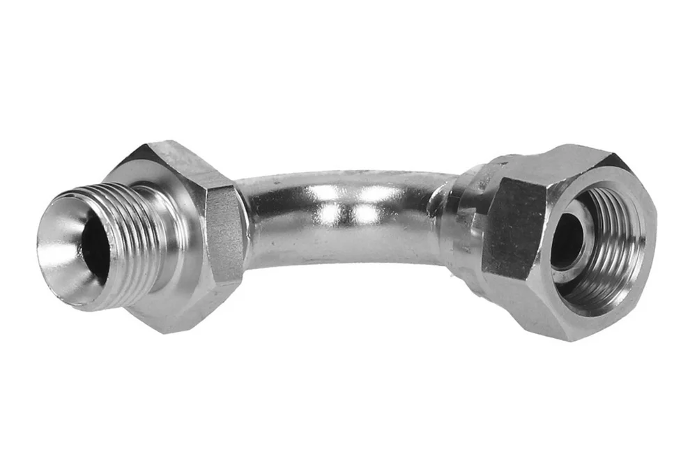 Adaptor 90° with male thread BSP/female thread BSP, stainless steel, type A114
