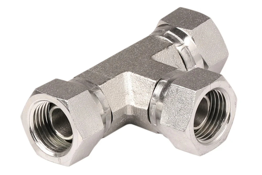 Adaptor - tee with female thread BSP, stainless steel, type A117