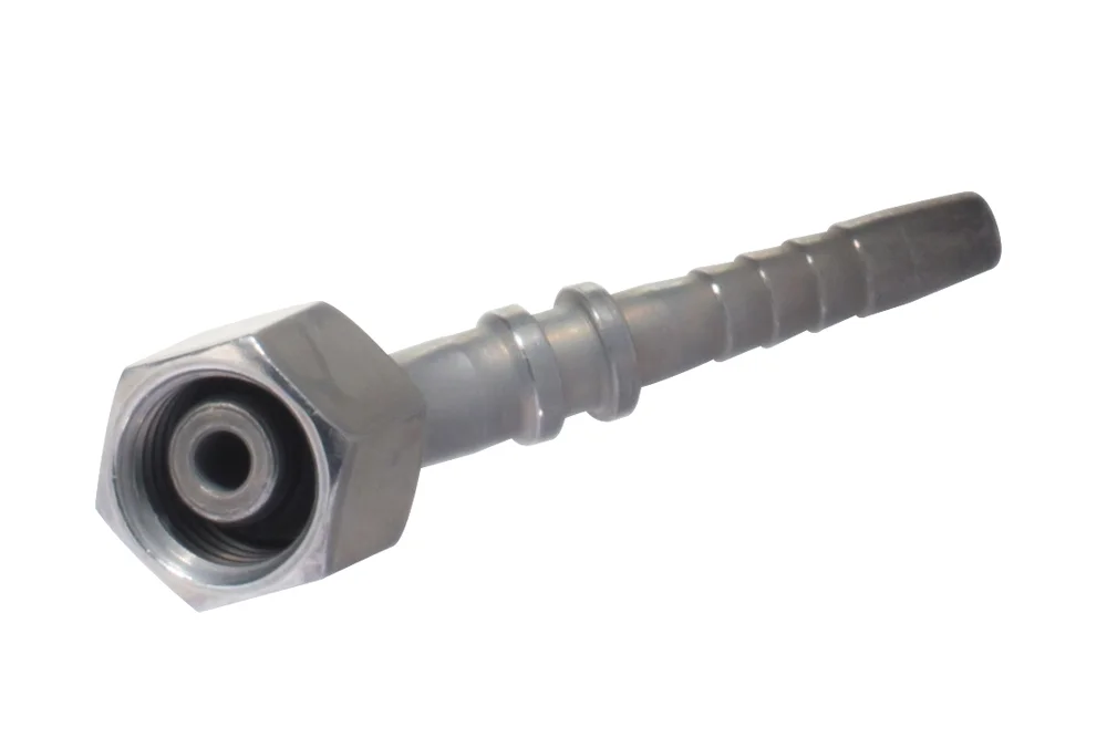 Hydraulic hose end DKOL 45°, type ZMW321, light series, carbon steel, zinc-nickel