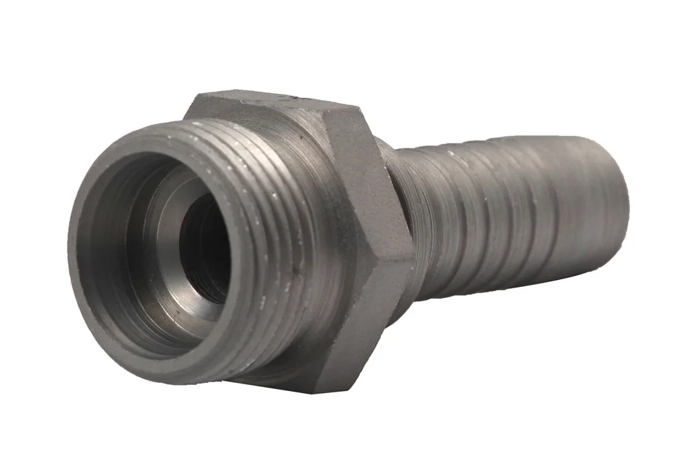 Hydraulic hose end CEL, type ZMZ111, light series, carbon steel, zinc-nickel