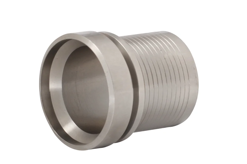 Weld-on hose tail to flange, AISI 304 stainless steel, type WRS