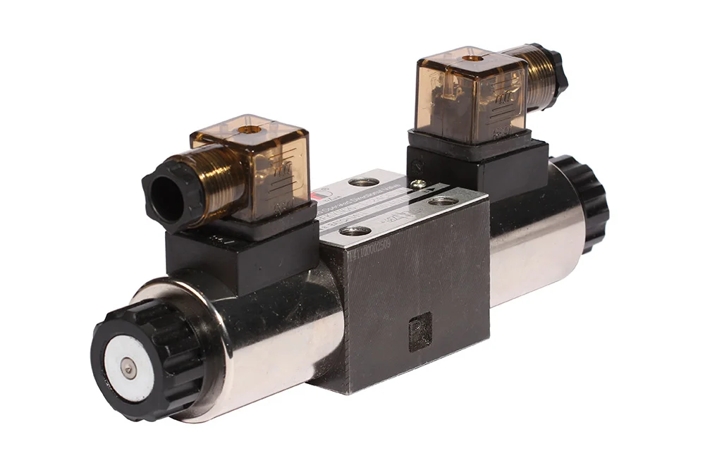 Electrically controlled hydraulic spool valve, type 4/3, NG6