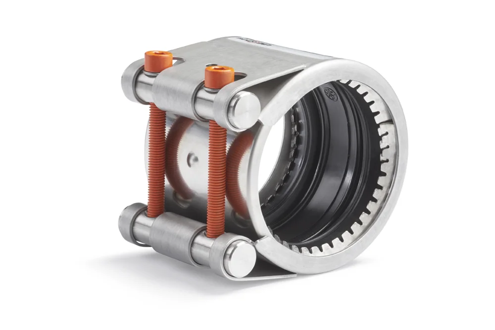 Pipe clamp UNI-GRIP S, EPDM, stainless steel