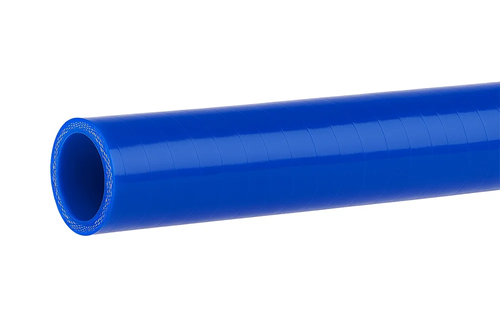 Silicone hose reinforced with polyester, ML, blue