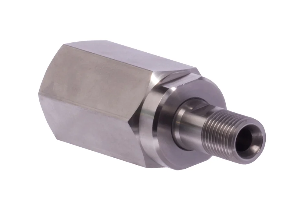Straight swivel coupling, AISI 316L stainless steel, type GIL