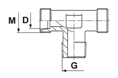 Przyłączki wkrętne trójnikowe DIN 2353 do GZ BSPT stalowe